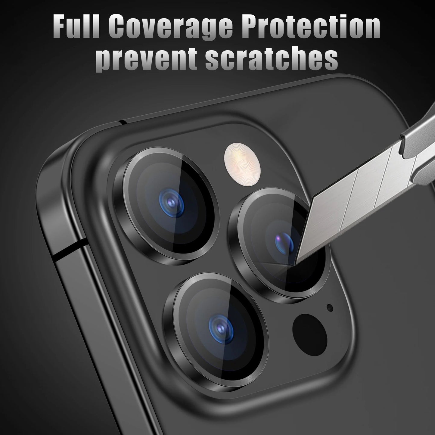 Scratch Proof Camera Lens Protector - Black