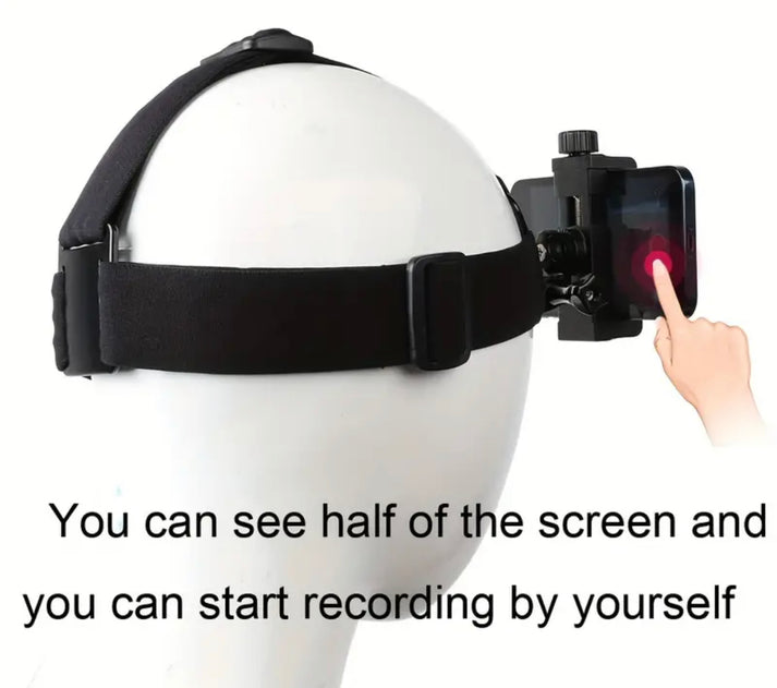 Head-Mounted Mobile Phone Holder, First-Person View Video Live Shootin ...